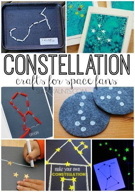 Constellation Crafts For Kids Via Sugar Aunts Spanishlessonsforkids