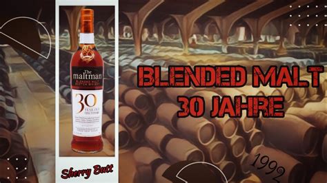 180 Blended Malt Whisky 30y Vintage 1992 Sherry Butt By Maltman