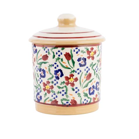 Lidded Sugar Bowl Wild Flower Meadow