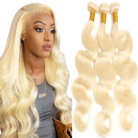 Amazon Biottihair Body Wave 613 Bundles Human Hair Honey Blonde