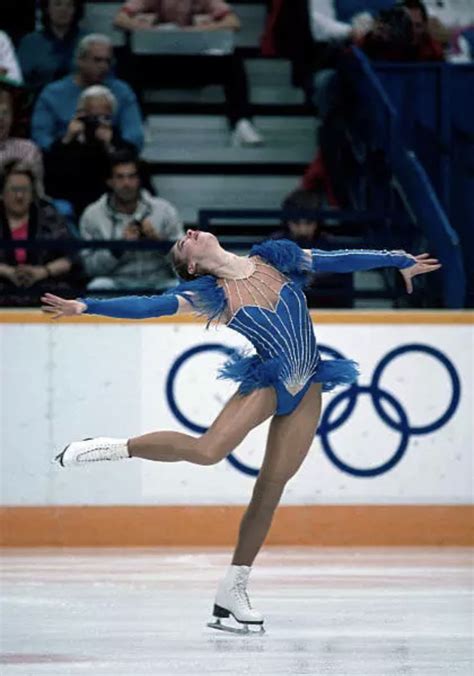 Katarina Witt Performing Her Technical Program During The Xv Winter