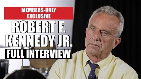 Robert F. Kennedy Jr. Tells His Life Story (Members Only Exclusive ...