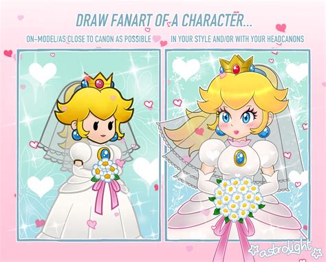 Wedding Peach fanart challenge! by AstrolightArt on DeviantArt