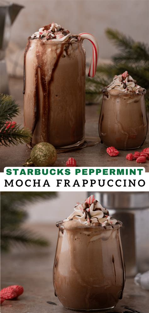 Copycat Starbucks Peppermint Mocha Frappuccino Recipe Lifestyle Of A