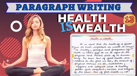 Health Is Wealth Paragraph Writing In English