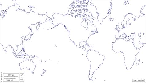 世界计划圈美洲 免费地图 免费的空白地图 免费的轮廓地图 免费基地地图 海岸 白