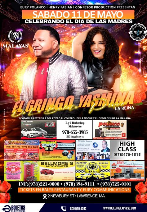 EL GRINGO DE LA BACHATA YASMINA PONCE Tickets BoletosExpress