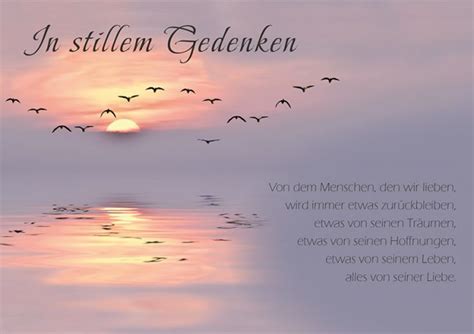 In Stillem Gedanken Memories Words Verse