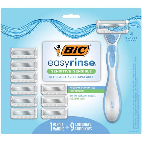 Amazon BIC EasyRinse Sensitive Anti Clogging Refillable Women S