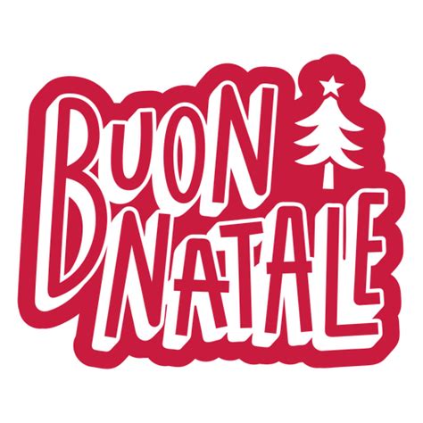 Buon Natale Christmas Sticker PNG & SVG Design For T-Shirts