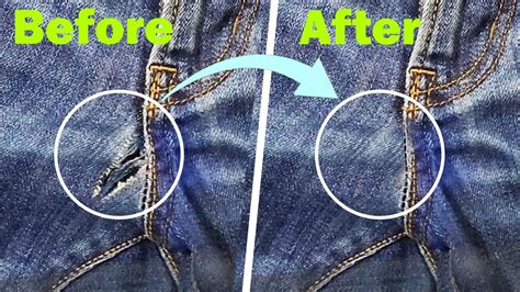 How To Fix Hole In Jeans Without Swing YouTube