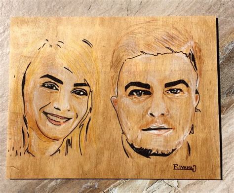 Woodburn Pyrography Portret Sketches Pyrography Male Sketch