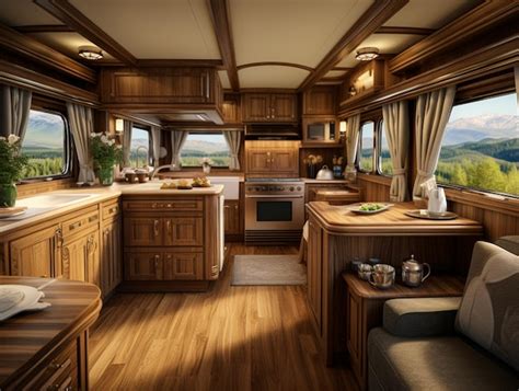 Premium Photo | Luxury and classic train's interior design