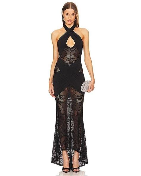 Michael Costello X Revolve Mirabella Gown In Black Lyst