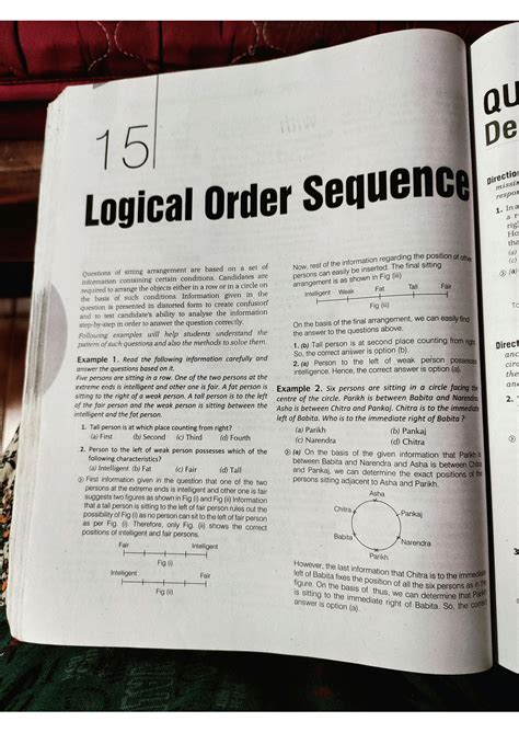 Solution Logical Order Sequence Reasoning For Ssc Exams Studypool