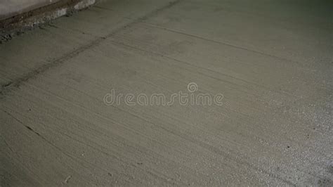 Floor Screed Floor Repair Wet Gray Concrete Floor Modern Residential