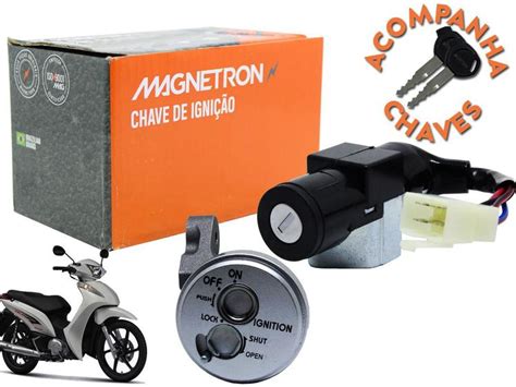 Chave de Contato Honda BIZ 125 2009 a 2010 Magnetron Ignição de Carro