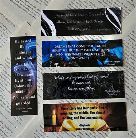 Caraval Series Caraval Legendary Finale Quote Bookmarks Etsy