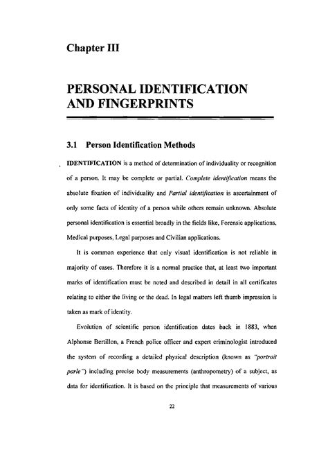 SOLUTION: Personal identification of fingerprint - Studypool