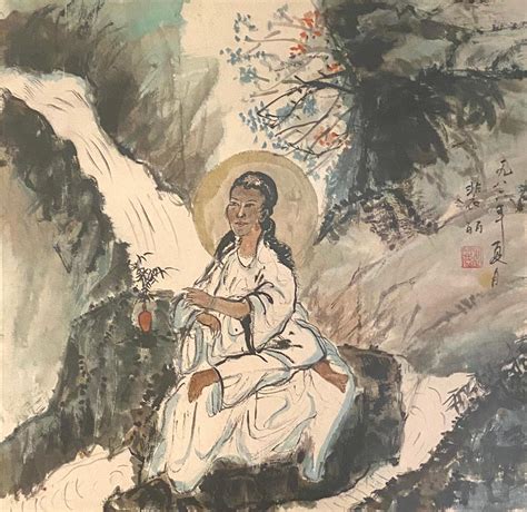 Fereshteh Stoecklein Goddess Contemporary Chinese Ink And Brush