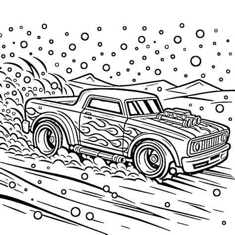58 Coloriage Hot Wheels Gratuit Pour Ceux Qui Aiment La Vitesse
