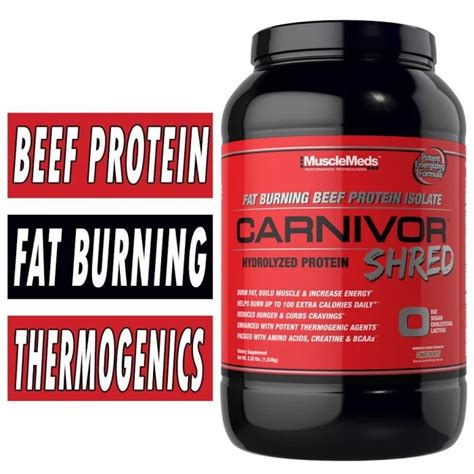 Carnivor Shred Musclemeds Fat Burning Beef Protein