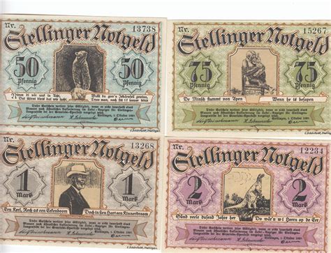 Deutschland Deutsches Reich Pfennig Mark Satz Notgeld