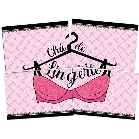 Painel Decorativo Festa Ch De Lingerie Cm X Cm Laminas Que Formam Painel Alegra