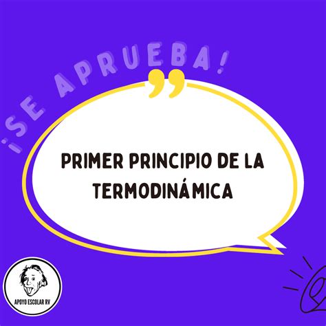 Primer Principio De La Termodin Mica Apoyo Escolar Rv