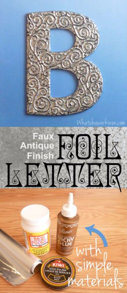 Diy Architectural Letters For Your Walls Diy Projects For Teens