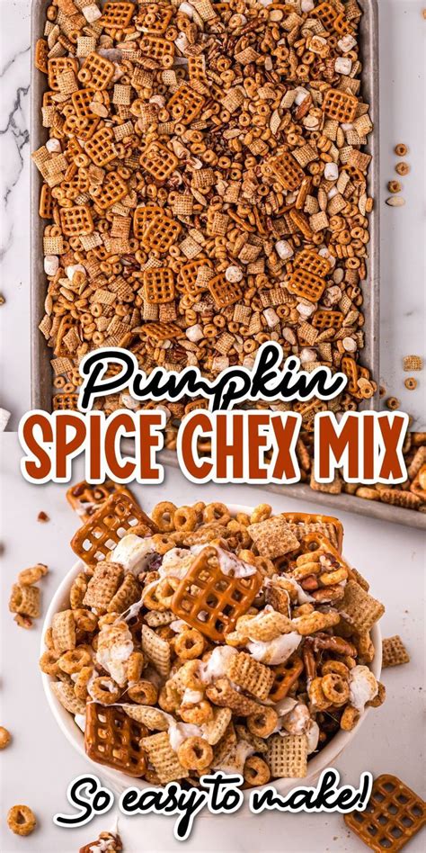 Pumpkin Spice Chex Mix Recipe Chex Mix Pumpkin Spice Cheerios