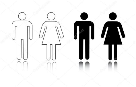 Restroom Icon Male And Female — Stock Vector © Pockygallery 11947048