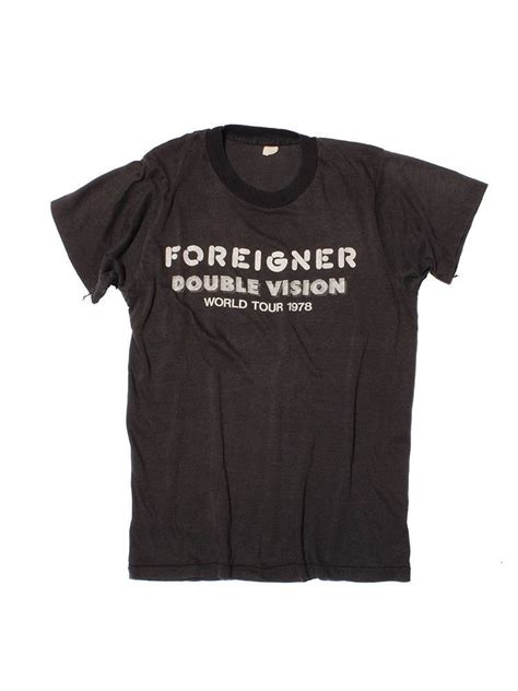 Foreigner Double Vision World Tour Vintage T Shirt 1978 Vintage