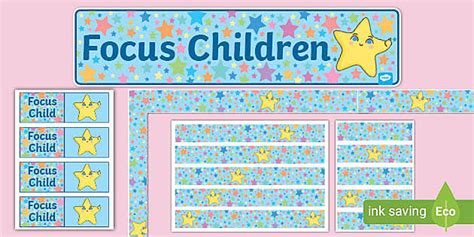 Focus Children Display Pack Teacher Made Twinkl