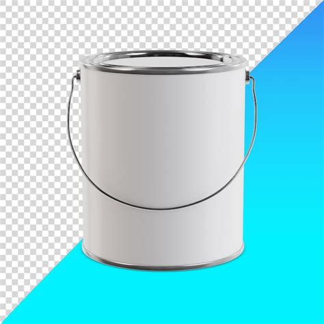 Premium PSD | Metal paint bucket