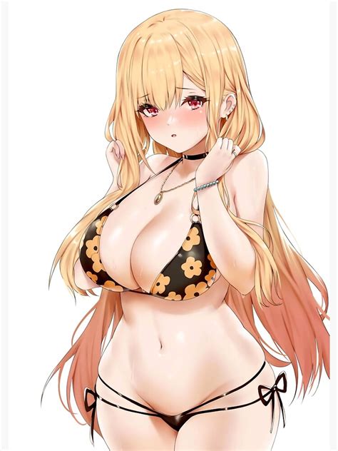 Marin Kitagawa Sexy Bikini Thicc Ecchi Lewd Anime Waifu Fotodruck Von