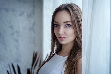 Brunette Blue Eyes 4k Wallpaperhd Girls Wallpapers4k Wallpapers Porn