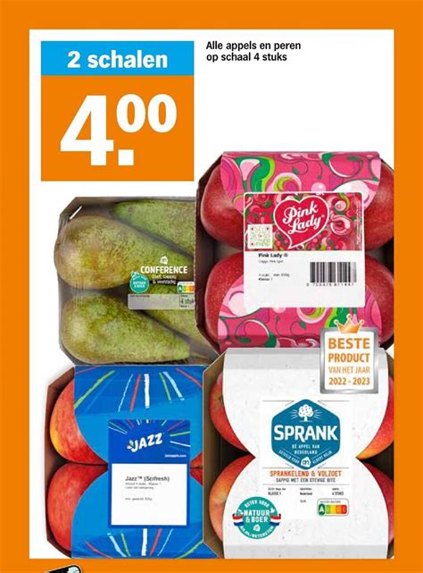 Alle Appels En Peren Op Schaal 4 Stuks Aanbieding Bij Albert Heijn