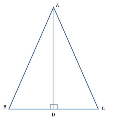 Angle bisector perpendicular to base in isosceles triangle | Geometry Help