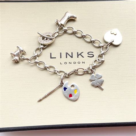 Links of London Very rare Sterling Silver Bracelet including the charm ...