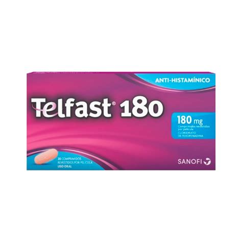 Telfast 180 Mg 20 Pastillas