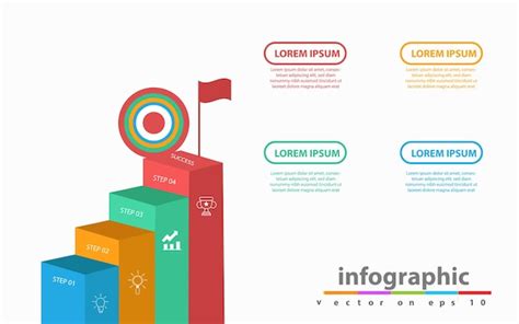 Mod Le D Infographie Pour Les Entreprises Diagramme D Escalier Moderne