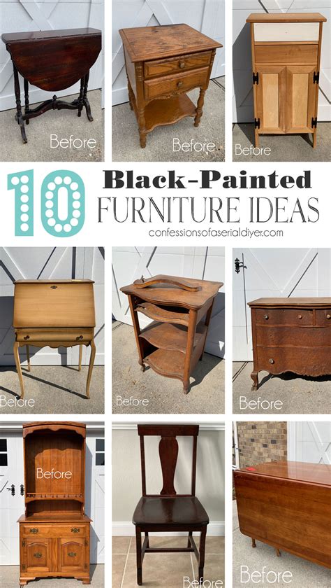 10 Black Painted Furniture Ideas | Confessions of a Serial Do-it-Yourselfer