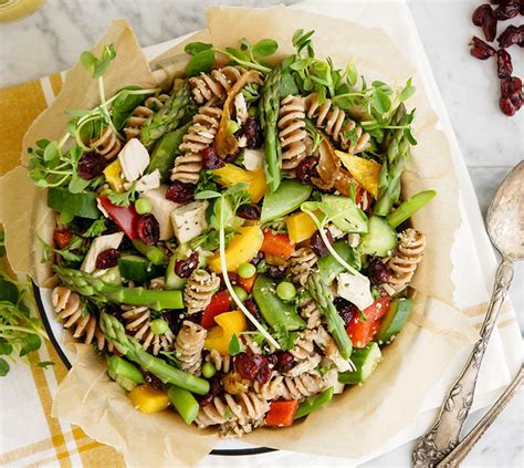 Salade De Pâtes Au Poulet Et Aux Canneberge Séchées Glouton