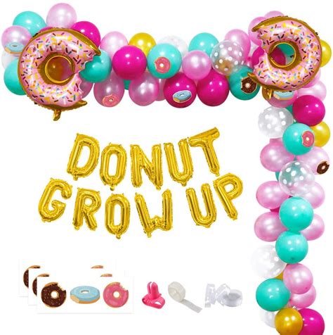 Sprinkle Star Balloon Donut Icing Balloon Donut Grow Up Party Donut