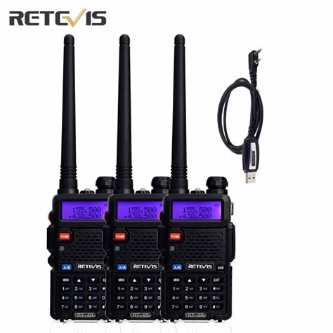 Pcs Retevis Rt R Walkie Talkie W Dual Band Vhf Uhf Ham Two Way Radio