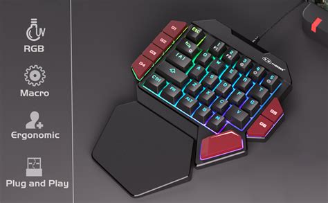 Amazon Magegee One Handed Professional Gaming Keyboard Rgb