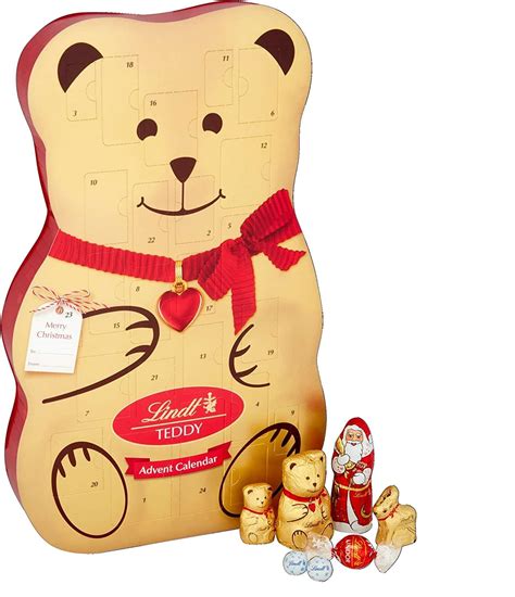 Lindt D Bear Advent Calendar Lindor Truffles Teddys Reindeer