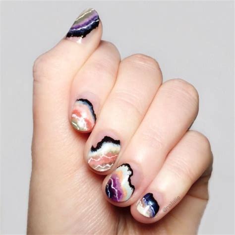 The Hottest 2017 Trend 15 Geode Nails Ideas Styleoholic