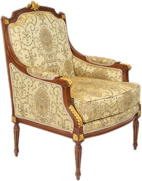 Casa Padrino Barock Lounge Thron Sessel Empire Gold Muster Mahagoni